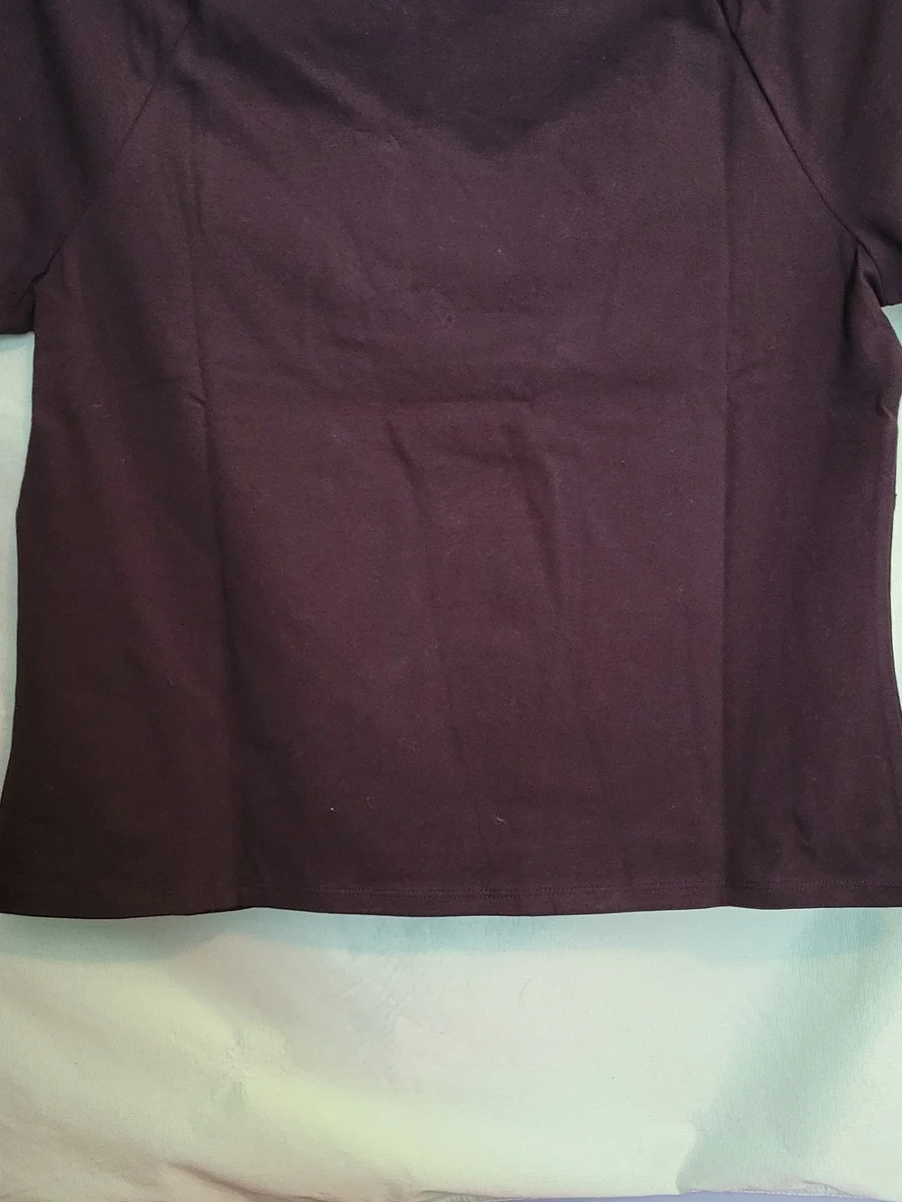Justice Short Sleeve Tee in Deep Purple with Pink Tag